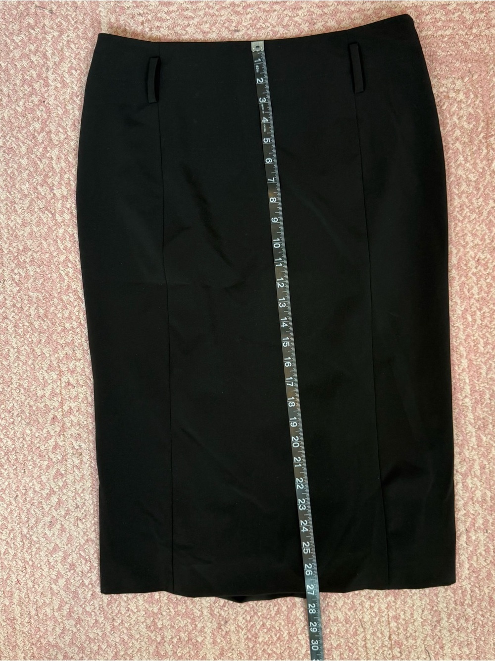 TOM FORD Black Stretch Pencil Skirt IT 46 US 10 Made in Italy Cupro Lined Luxury - Picture 12 of 13